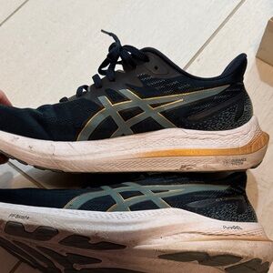 Asics Black and Gold Athletic Sneakers women’s 9.5